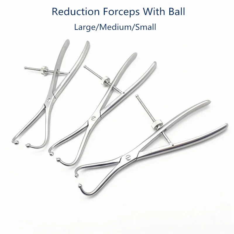 

Orthopedic Reduction Forceps Bone Forceps Reduction with Ball Tip Upper/lower Veterinary Orthopedic Instruments