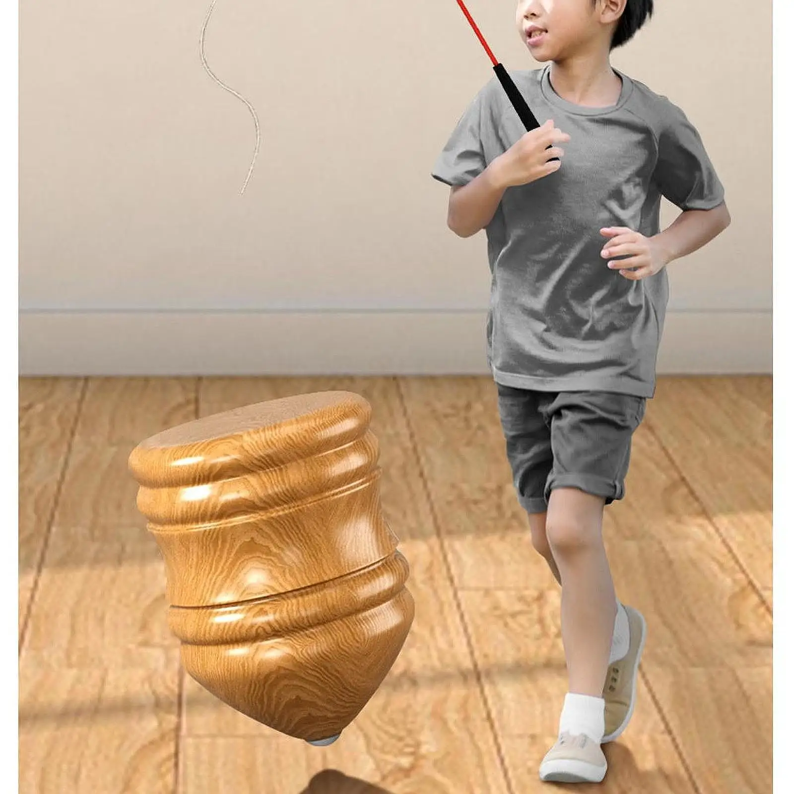 

Wood Carved Rotating Top Sturdy Lightweight Party Favors Wooden Toy Educational for Kids Boys Girls Children Birthday Gifts
