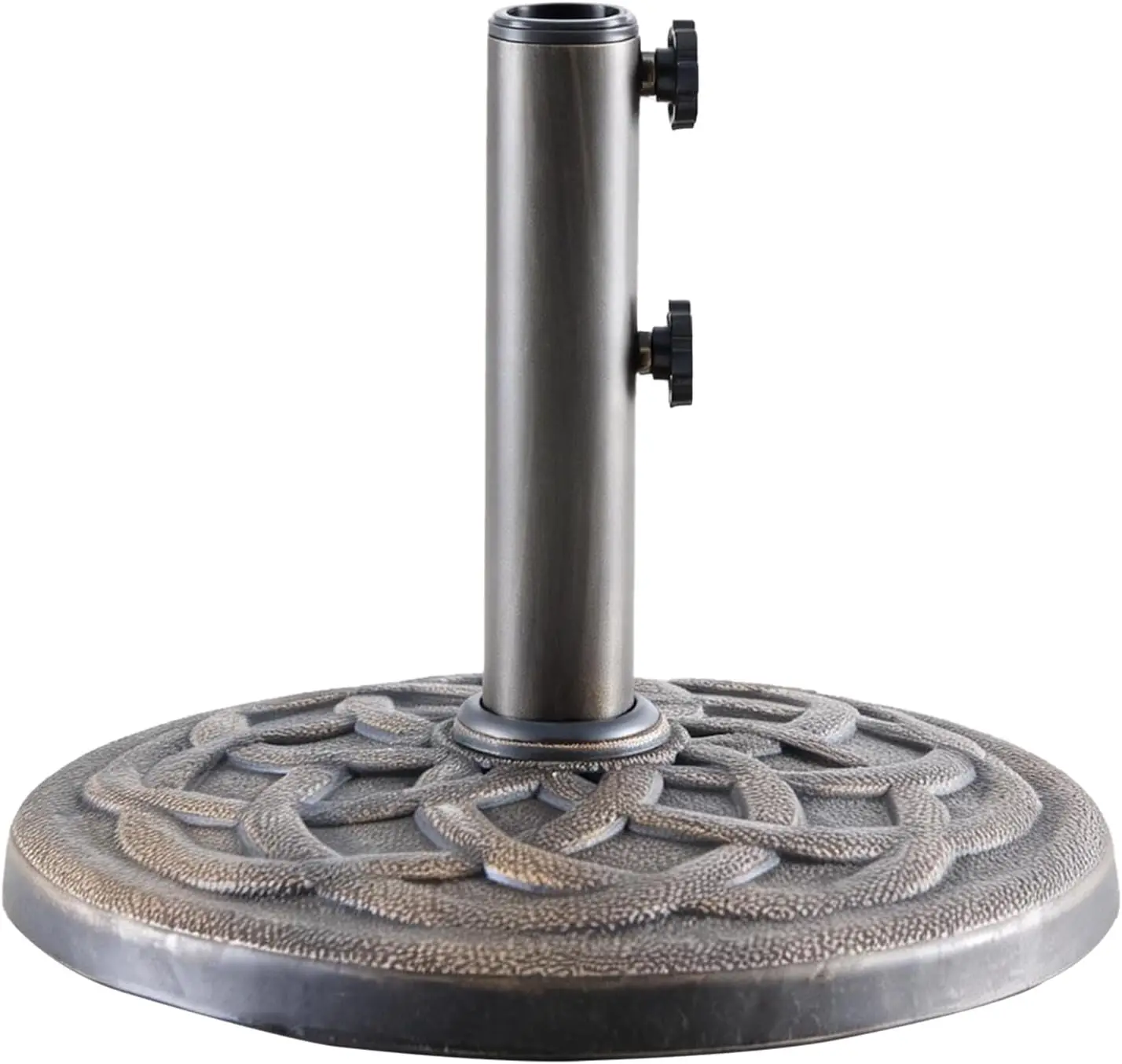 

Основание для садового зонта, сверхпрочная подставка для зонта весом 22 фунта с 2 ручками и 2 адаптерами, с покрытием, устойчивым к атмосферным воздействиям, для уличного стола