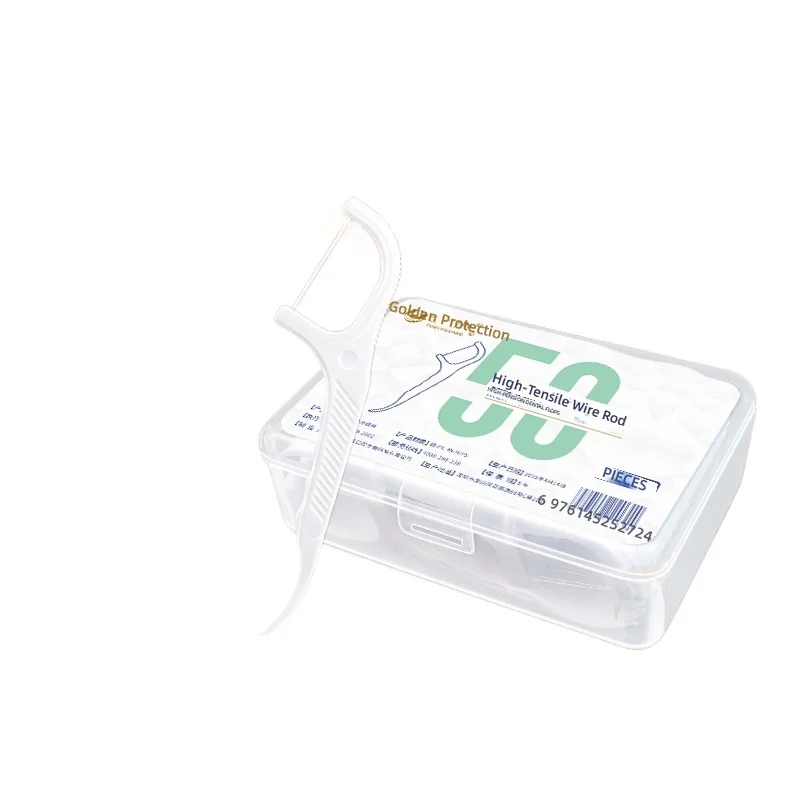 Disposable Dental Floss Stick, High Toughness Smooth Floss Picks, Safe for Gums Daily Oral Hygiene Cleaning for Adults