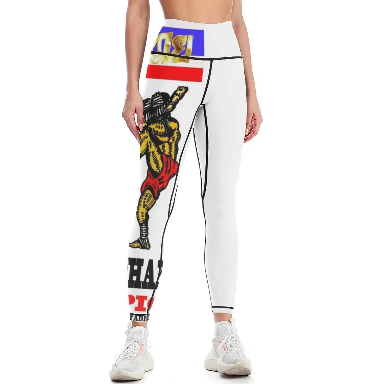 Muay Thai Lumpinee Boxing Stadium CHAMPION Leggings Women's gym fitness set gym Womens Leggings