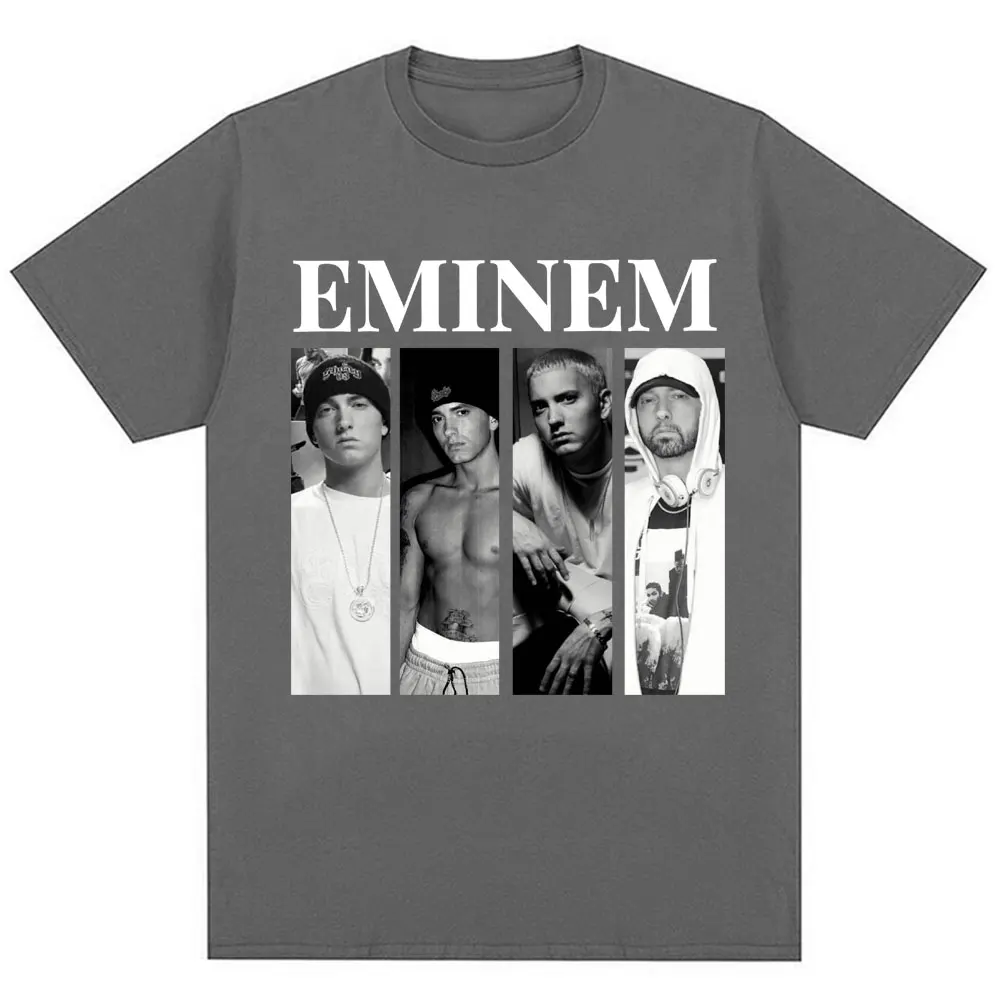 Rapper Eminem The Death of Slim Shady T-shirt Men Women Retro Harajuk Hip Hop T Shirt 100% Cotton Loose T-shirts Streetwear Male