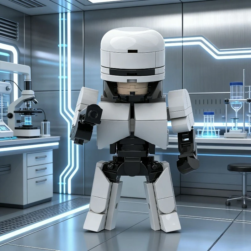 

Набор строительных блоков MOC для сборки робота, 122 детали, обучающий STEM-набор с подвижными соединениями, подарок для подростков и взрослых