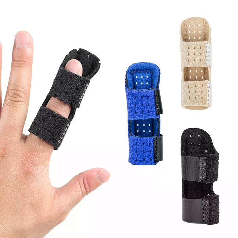 Finger Corrector Splint Steel Plate Pain Relief Finger Brace Support Hand Splint Fix Strap Protector Breathable Adjustable