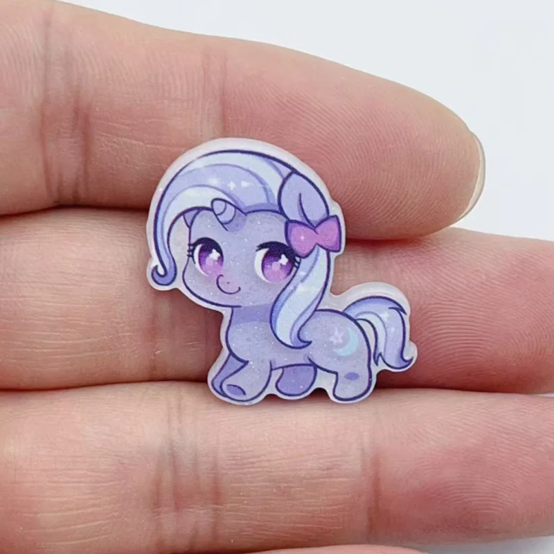 10pcs cartoon animal acrylic pendant DIY handmade bracelet keychain necklace craft supplies image 5