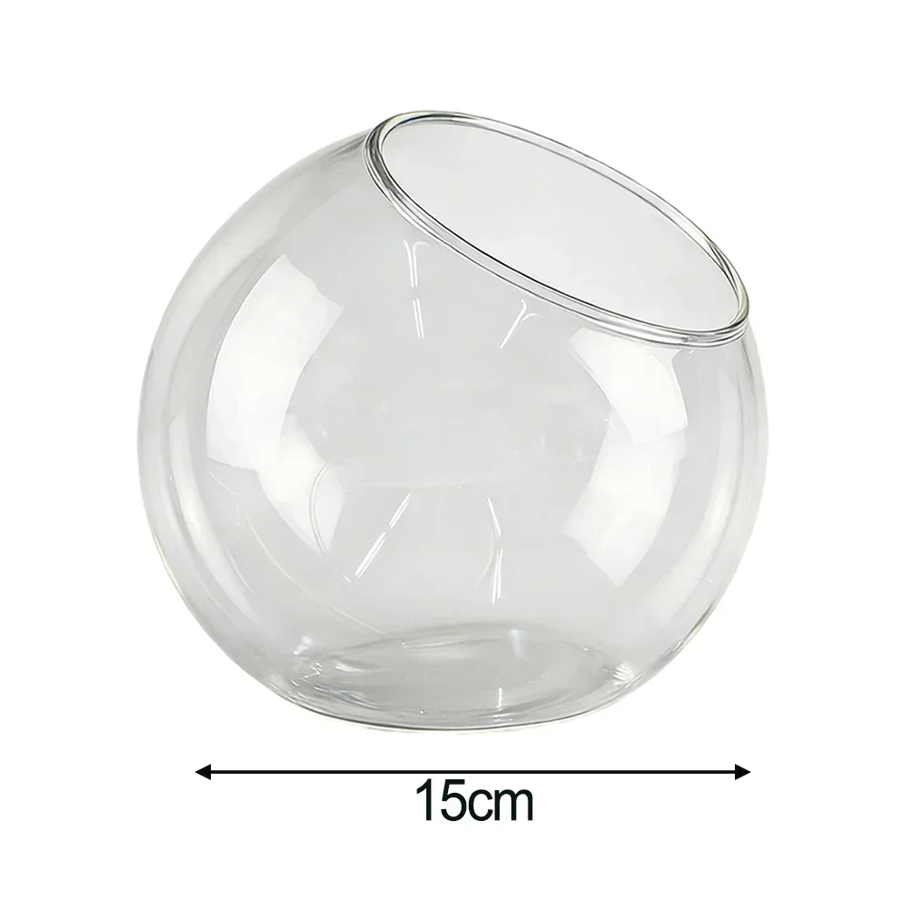 Clear Bauble Ball Glass Terrarium Fits Tealights And Candles Suitable For Ornaments Single Piece Pack Clear Borosilicate Glass