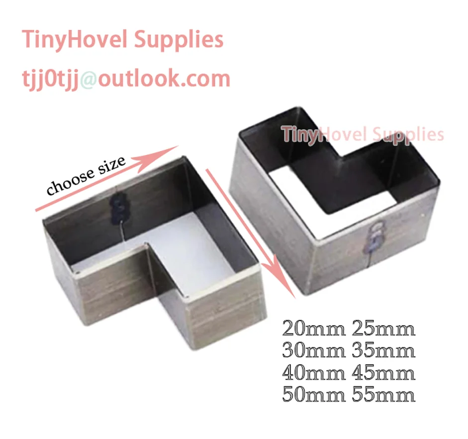 20mm-100mm Orthogonal Steel Rule Die Cut, Steel Cutting Mold for Leather, Steel Punch -Cutter for leather crafts(NB042)