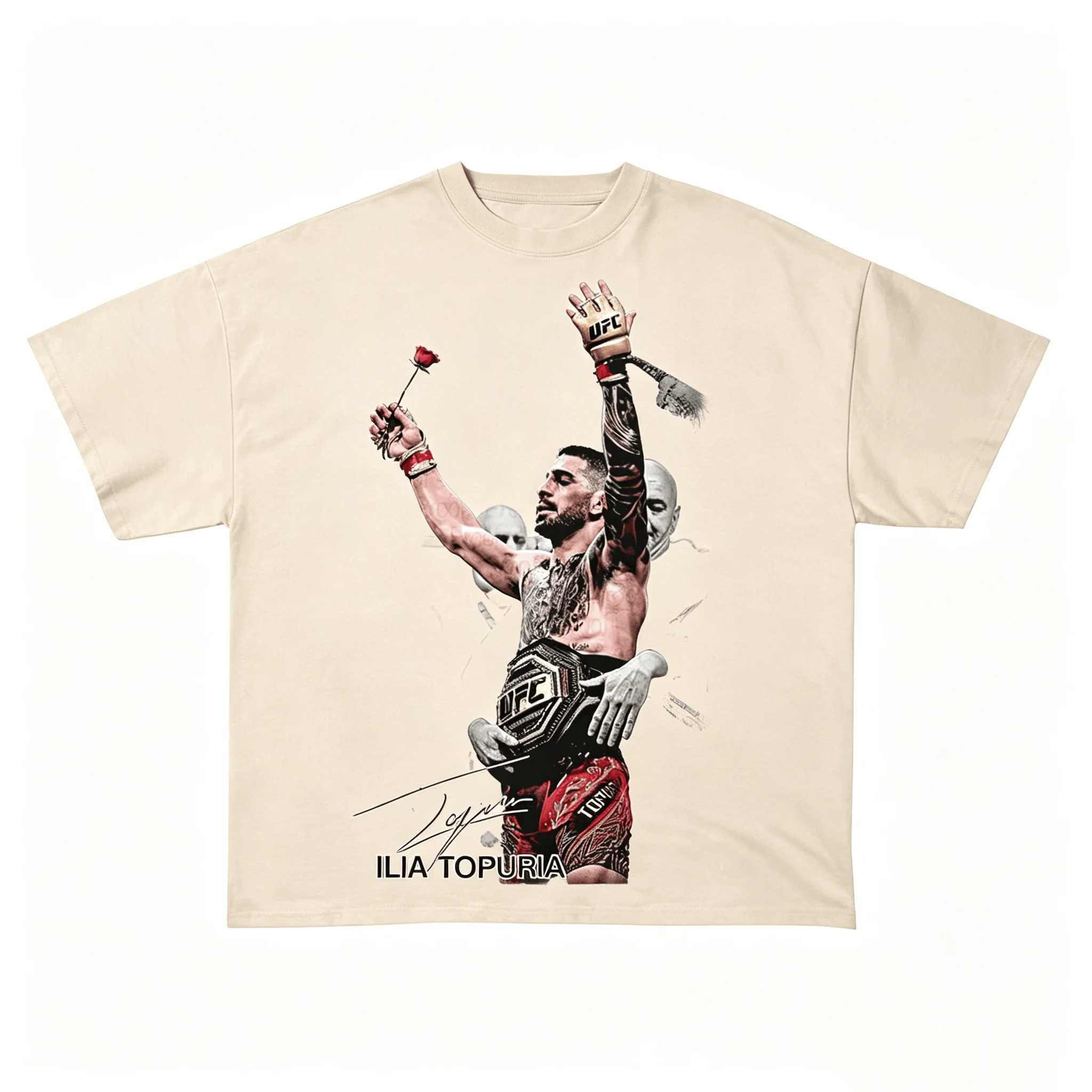 Ilia Topuria Shirt Professional Fighter Spanish Georgia El Matador 2026 Summer New Men Women Fashion Cotton Street Y2K T-shirt