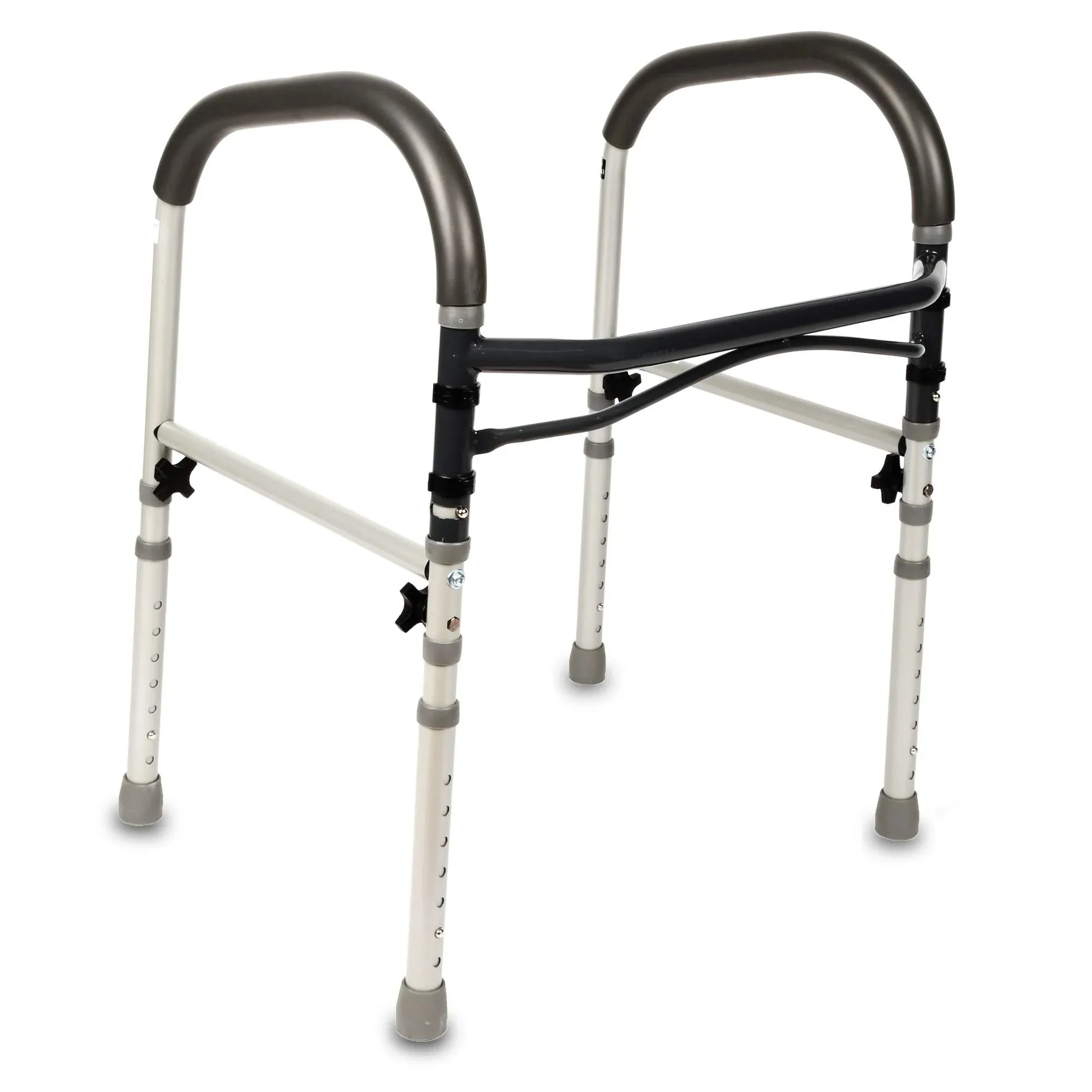 

Bathroom Toilet Safety Rails for Seniors and Disabled, Height Adjustable, 350 lb Capacity