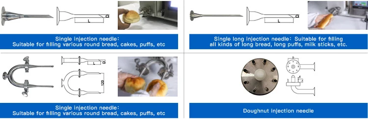 Neuer Zustand Cupcake Batter Depositor Cake Paste Injecting Filling Machines