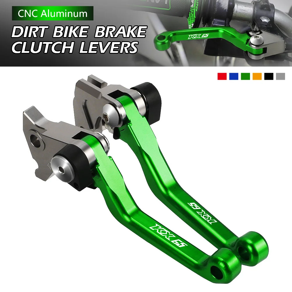 

Motocross Pivot Brake Clutch Levers For KAWASAKI KX65 2000 -2024 2023 2022 2021 2020 2019 2018 Motorcycle Dirt Bike Handle Lever