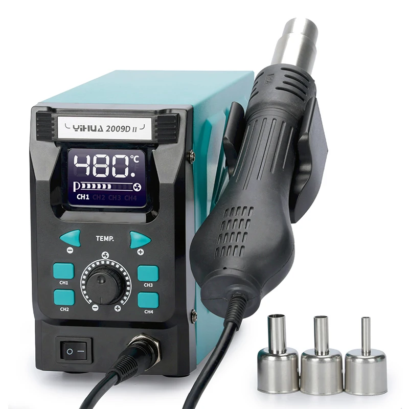 YIHUA 2009D-II 700W محطة إعادة تشغيل الهواء الساخن الرقمية لإصلاح الهاتف BGA SMD #4