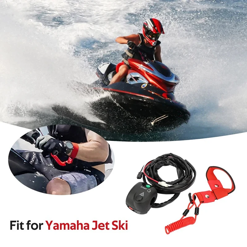 Super Sale Handlebar Start Stop Switch Box W/ Lanyard for Yamaha WaveRunner 500 650 700