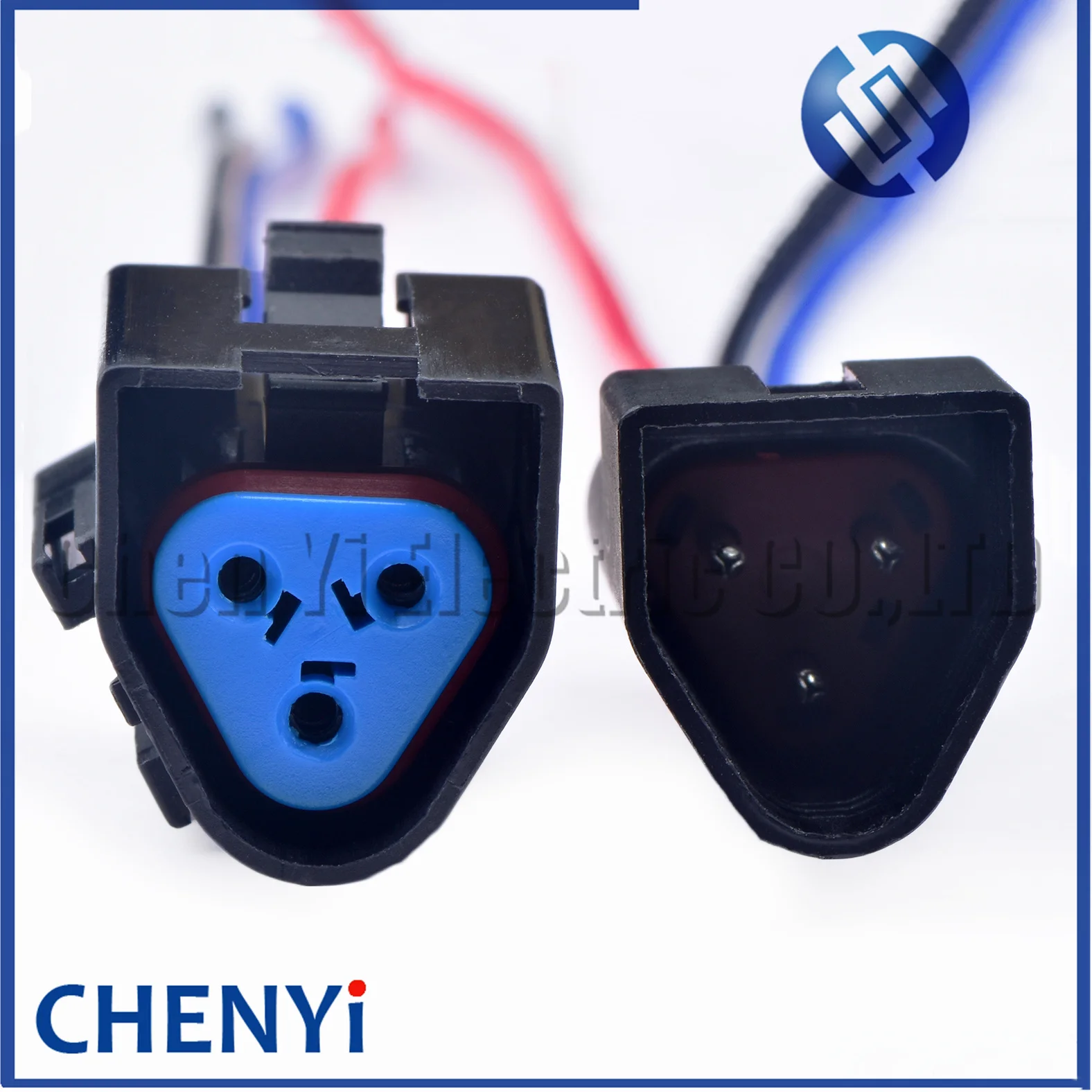 3 Pin otomatik su geçirmez konnektör erkek veya kadın otomobil üçgen tel soket kablo demeti soket 7-1437710-9 3-1437712-1 Ford için