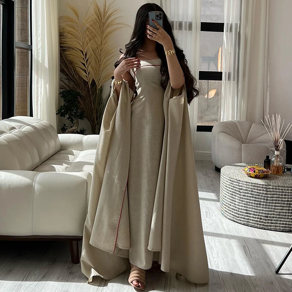 

Saudi Arabia Customized Evening Dress Temperament Straight Strapless Shawl Dresses For Homecoming Dresses Formal Occasion Gowns