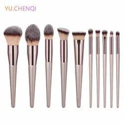 10Pcs High Quality Makeup Brush Set Eye Shadow Brush Blush Concealer Brush Cosmetics Professional Women Foundation Beauty Tools