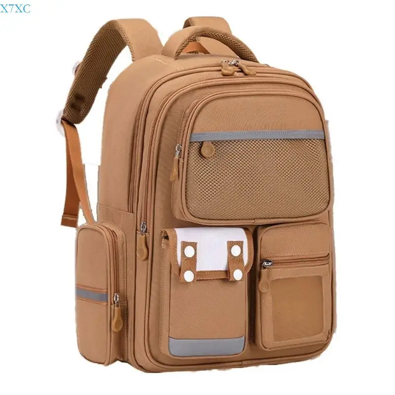 X7XC Practical Oxford Fabric Capybara Backpack Large Book Bag For School Activities