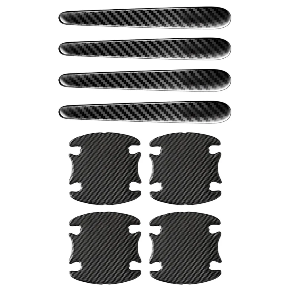 8Pcs Car Handle Protector Film Epoxy Resin Based Strong Adhesion Fine Craftsmanship Elegant Design for Door Handle Protection