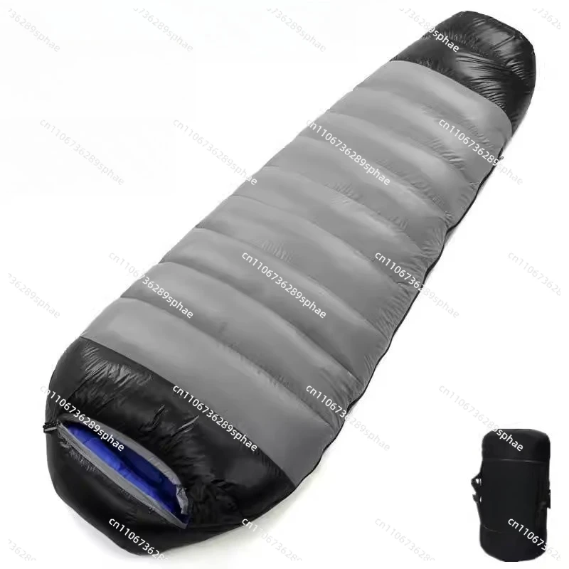 Down sleeping bag outdoor adult ultra-light camping warm down thickened indoor lunch break can be spliced mummy sleeping bag