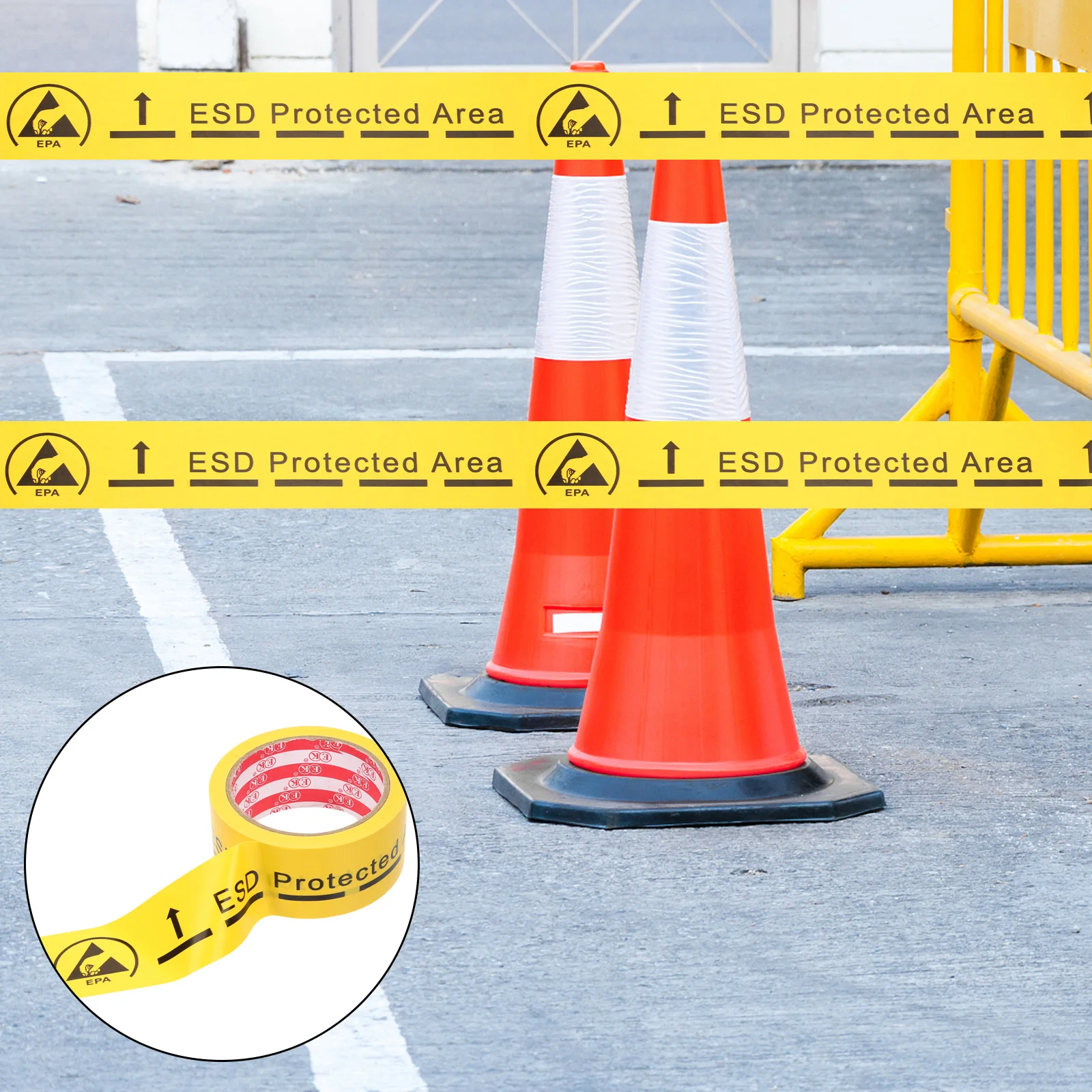 Anti-static Tape Labels Safety Warning Adhesive Decal Electrostatic Sticker Stickers Packaging