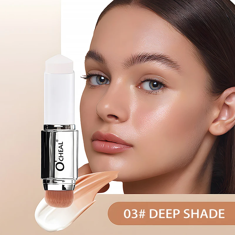 O'CHEAL Temperatuurveranderende Foundation Stick Gezichtsdekking Vlekken Poriën Tweekoppige Gezicht Matte Make-up Foundation Crème