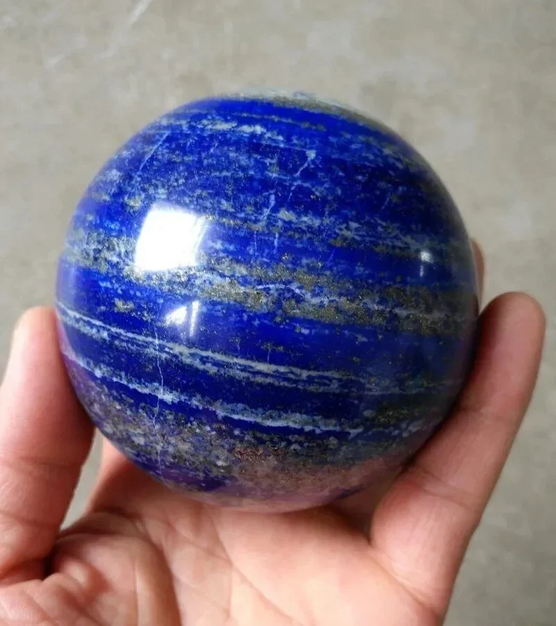 

Natural Lapis lazuli Sphere quartz crystal ball rock Healing