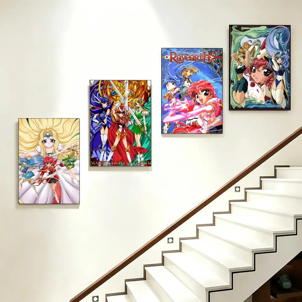 Anime Magic Knight Rayearth Poster Poster HD Printing Soothing And Cream Style Home Decor For The Living Room Cafes Gift Giving