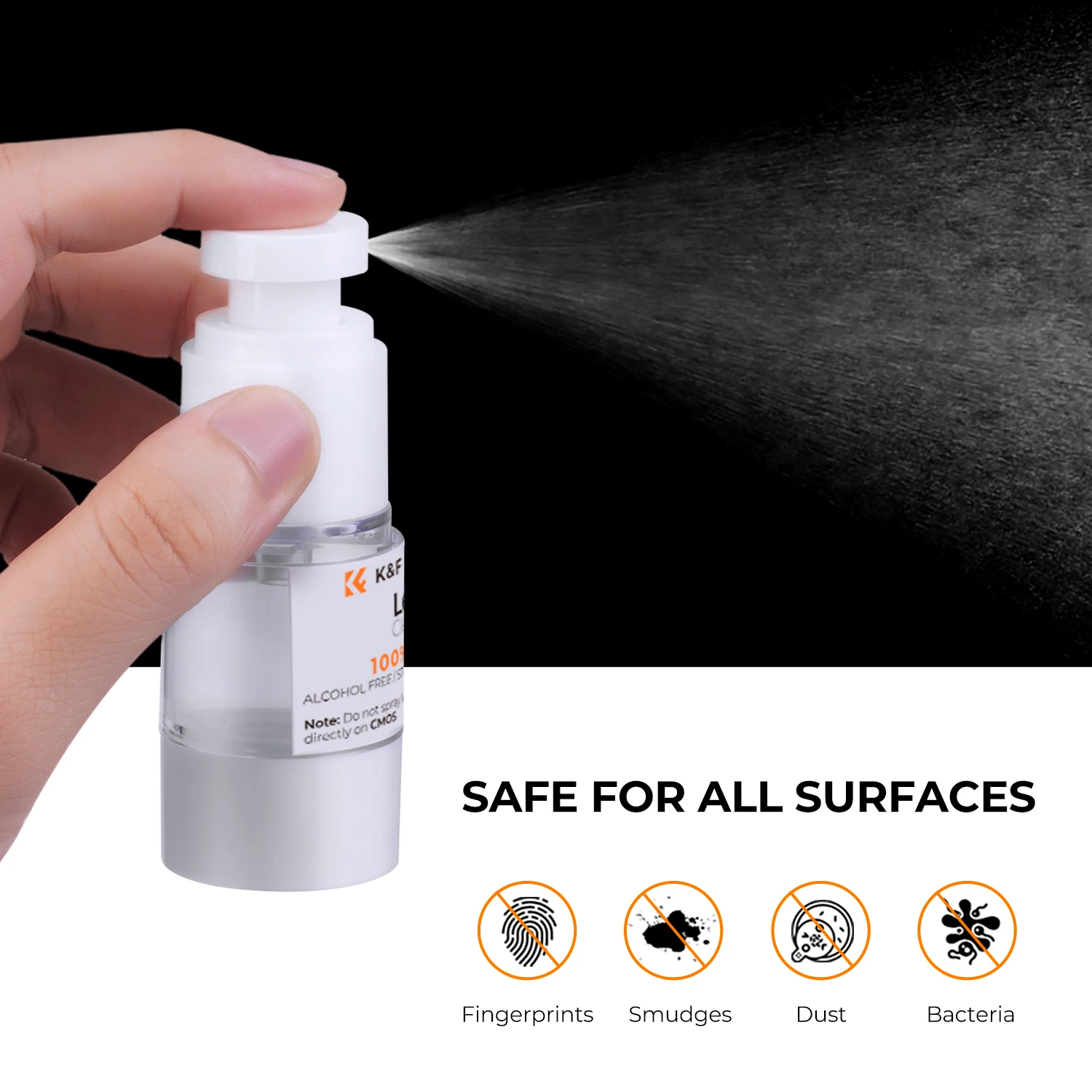 K&F Concept 9-in-1 Camera Lens Cleaning Kit for DSLR Lenses Filter Cell Phones Screen with Air Blowing Cleaning Cloth Liquid Pen