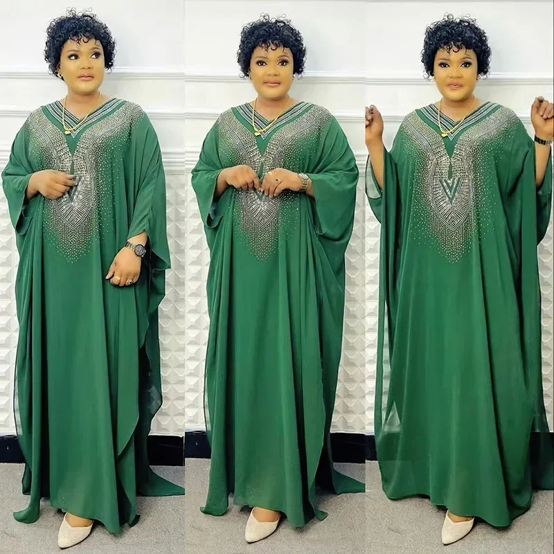 Абая Дубай Роскошное 2024 африканское мусульманское модное платье Boubou Robe Djellaba Femme кафтан марокканские вечерние платья для женщин