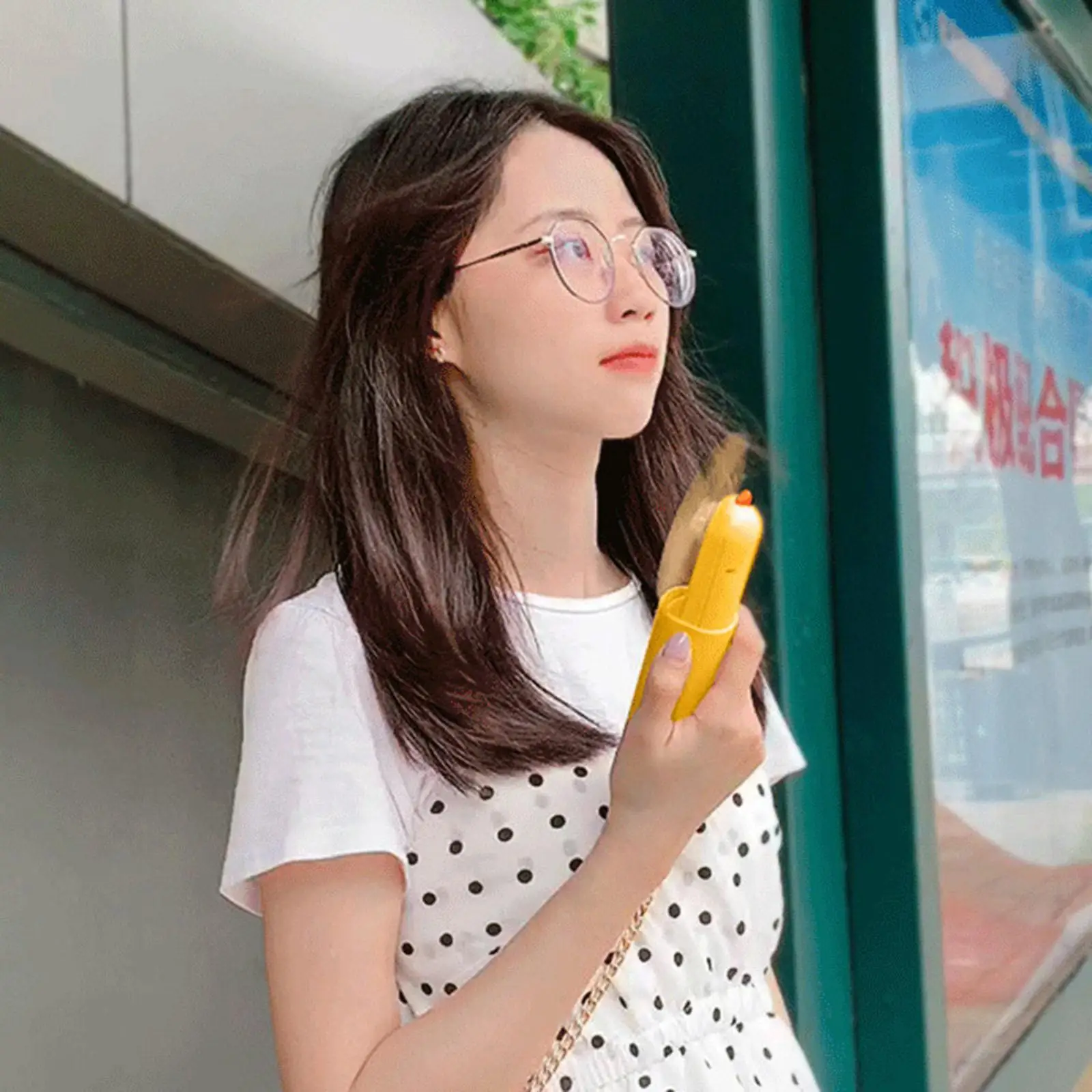 Handheld Fan Portable Mini Hand Held Fan 2 Speed Personal Fan for Women Girls Kids Outdoor with Power Bank