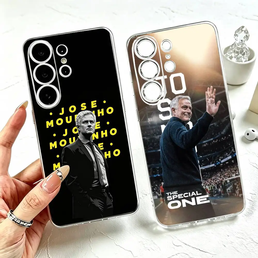 Football coach Jose Mourinho  Phone Case Transparent Silicone Soft For Samsung S25,S24,S21,S22,S23,S30,Ultra,S20,Plus,Fe