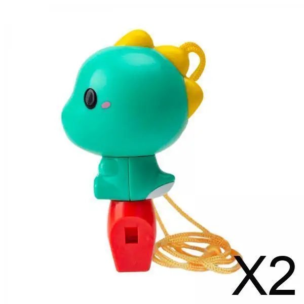

2x Cute Cartoon Animal Whistle, Children's Whistle, Musical Instrument Toy, Noise Maker for Girls And Boys