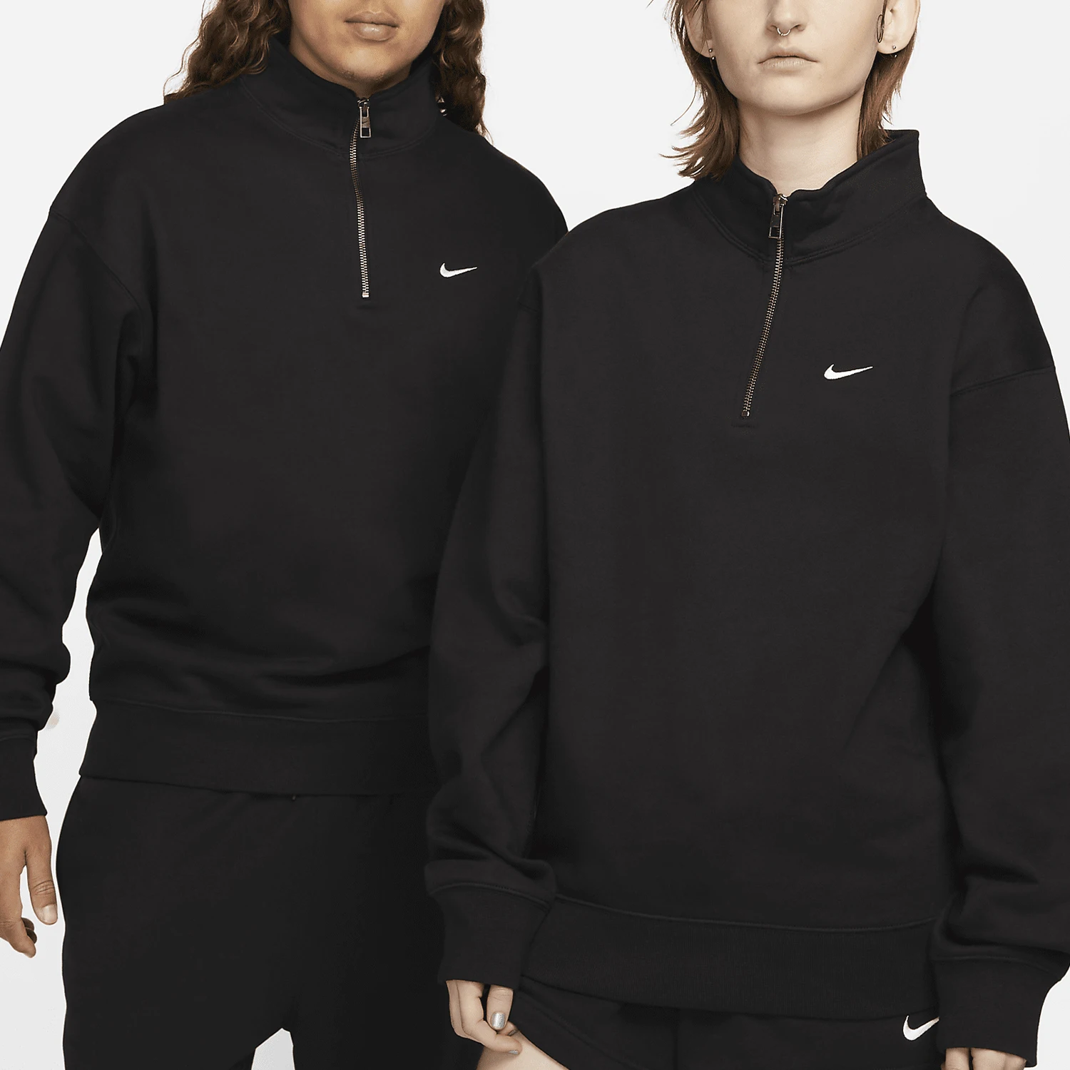 Nike genuine Solo Swoosh men's plush loose casual sweatshirt DQ5209-010