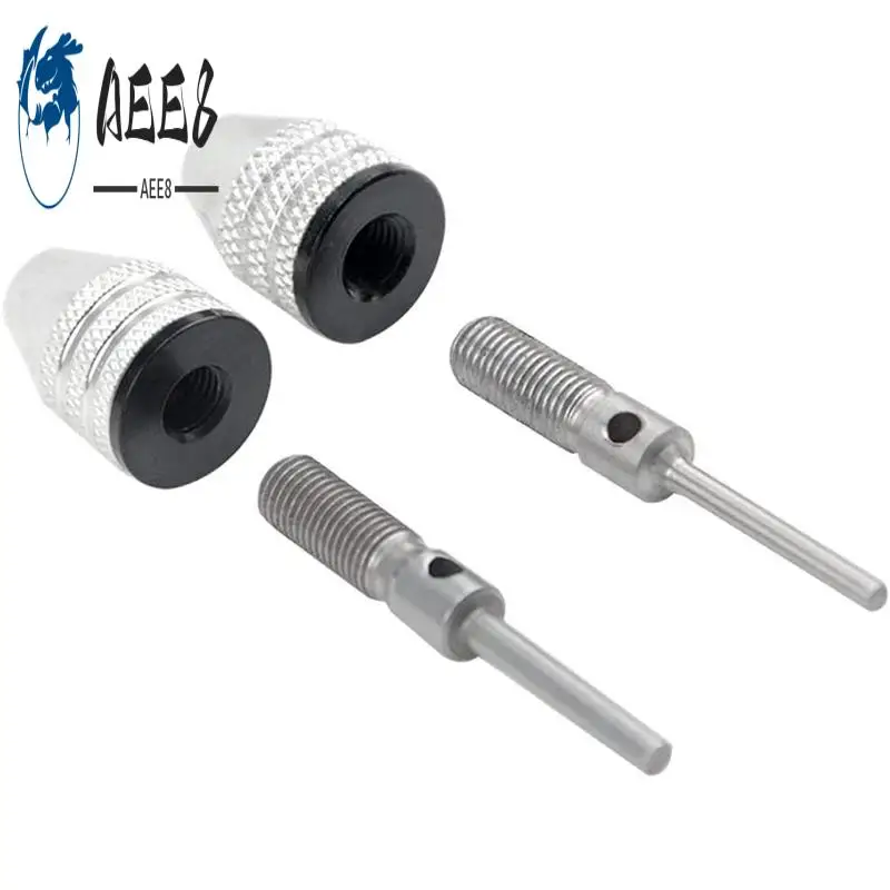 

AEE8-4PCS Drill Chuck Quick Change Adapter Mini 3-Jaw Drill Chuck Screwdriver Adapter Electric Drill Conversion Chuck Set