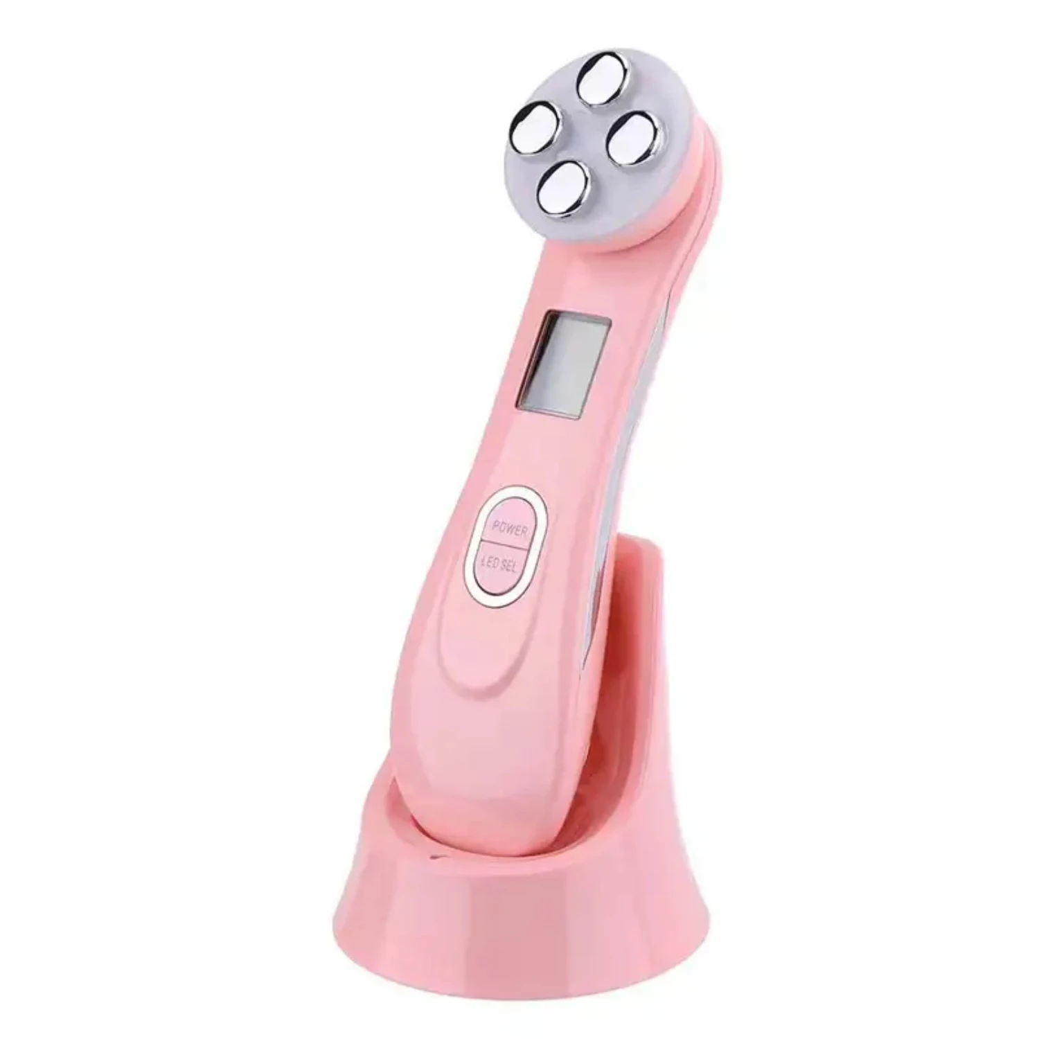 RF Beauty Device - 5 in 1 Microcurrent Facial Lifting Machine for Wrinkle and Acne Removal with Light Therapy and Radio Frequenc