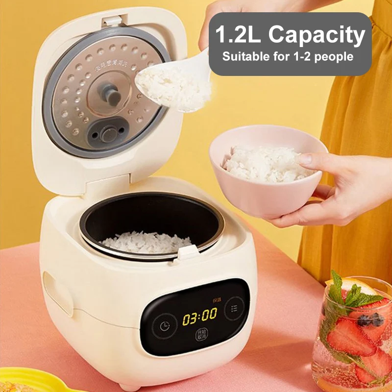 Midea Rice Cooker 1.2L Capacity Portable Electric Rice Cooker Multifunctional Kitchen Appliance 300W Dormitory Office Available