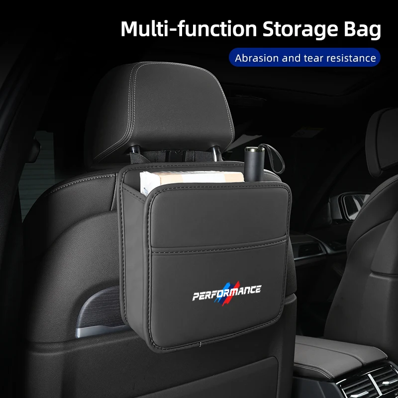 

Car Seatback Organizer Leather Tools Storage Bag Accessories For BMW M1 M2 M3 X3M X4M X5M X6M X1 X7 E30 E90 E84 E83 F25 E91