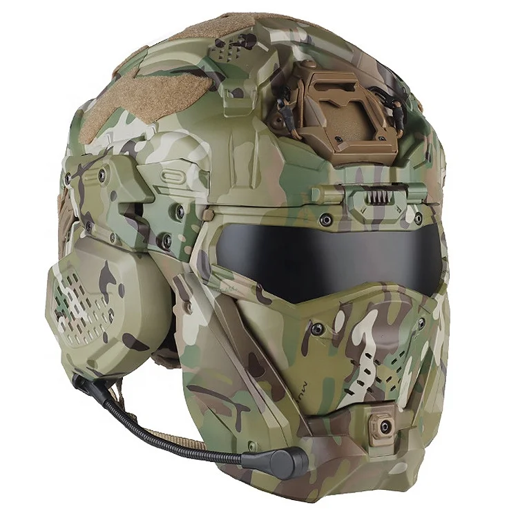 TLF بالجملة معدات الحماية CS التدريب الأسود كاسكو تاتيكو التمويه كامل الوجه التكتيكية شبكة خوذة مع سماعة الرأس