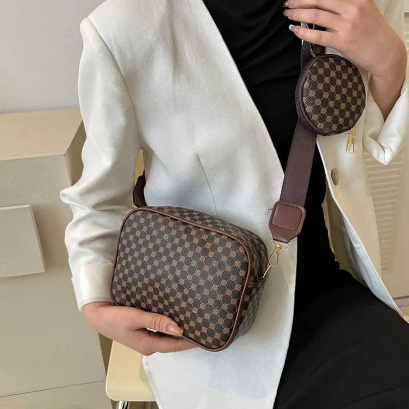 Einfache und trendige Textur, lässige Damen-Umhängetasche mit Riemen im ausländischen Stil, kleine Hängetasche, diagonale Umhängetasche, klein S – Detail 7