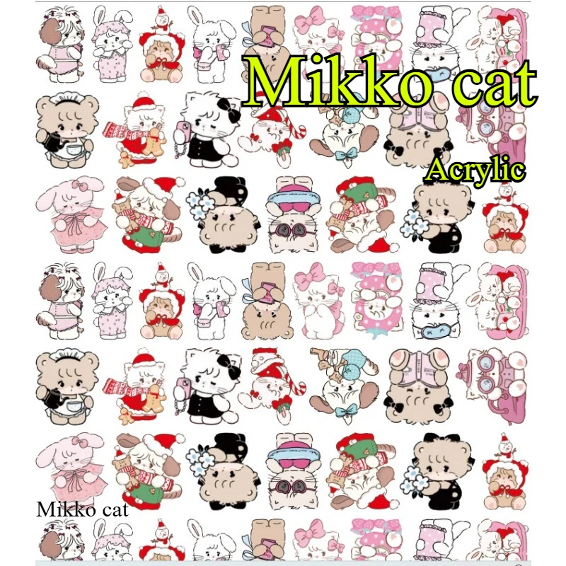 

Mikko Cat, Dog and Rabbit Acrylic Sheet Handmade DIY Material Jewelry Hairpin Patch Keychain Accessories Custom Punched