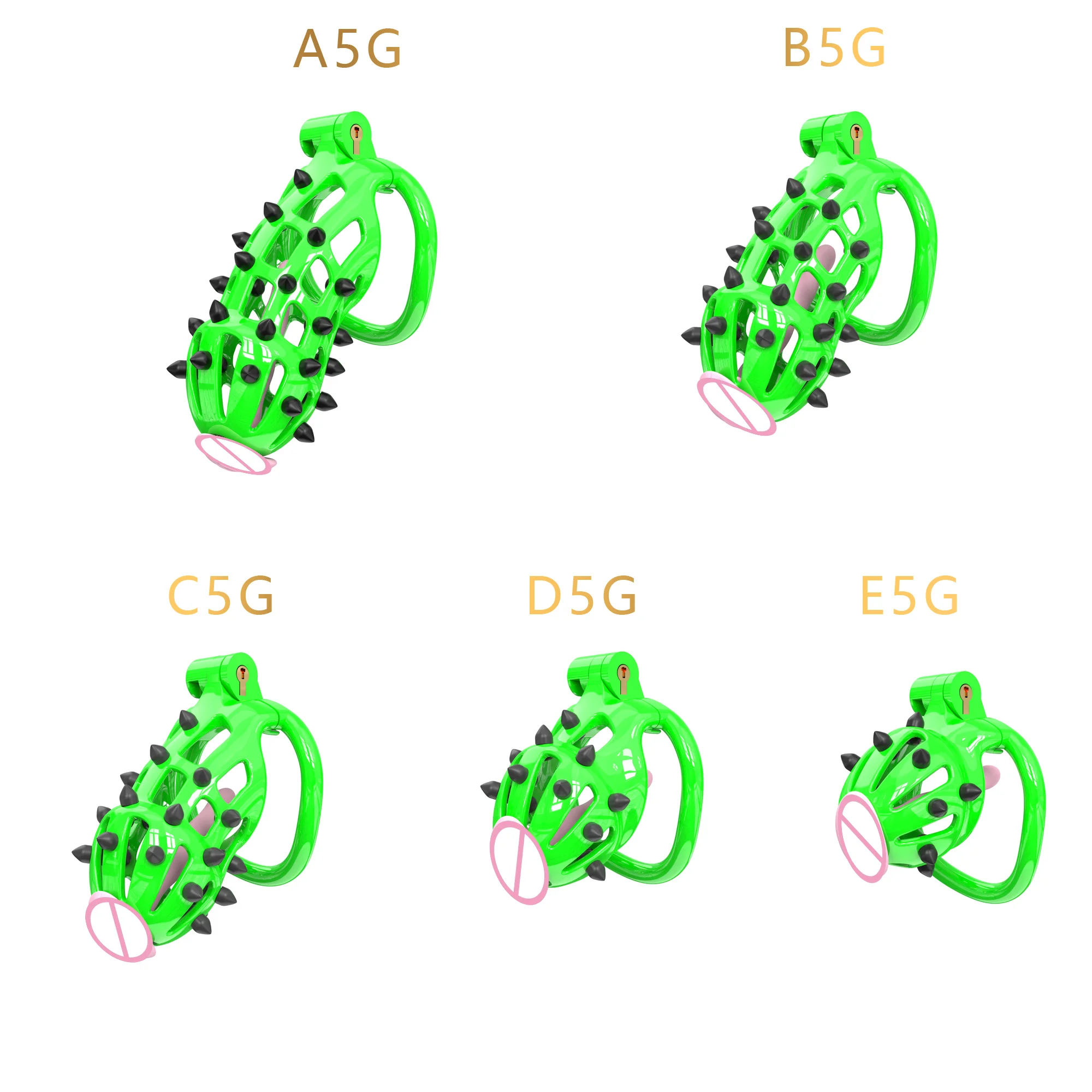 Новинка 2024, пластиковая клетка верности с 5 размерами, мужское устройство верности для мужчин, эротические секс-игрушки для взрослых, 18 +