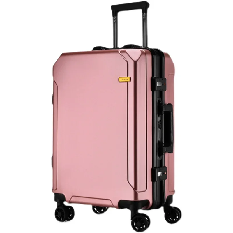 

XK White Ditch Trolley Case Student Luggage Female Large Capacity Password Aluminum Frame Travel Suitcase