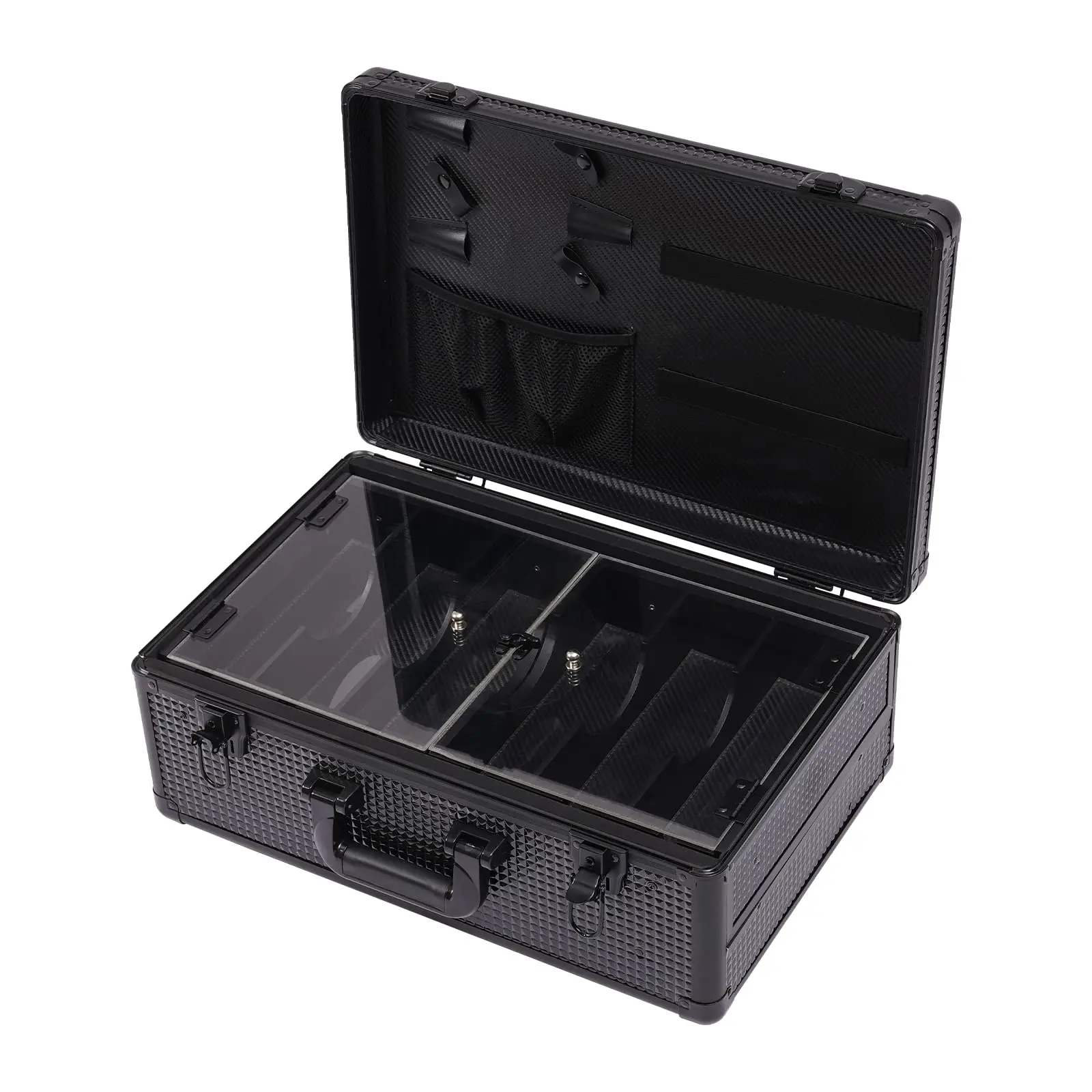 حقيبة مستحضرات التجميل الاحترافية، حقيبة تنظيم أدوات الحلاقة/المكياج المحمولة، حقيبة المقص لأخصائي تجميل السفر/الحلاق، أزياء