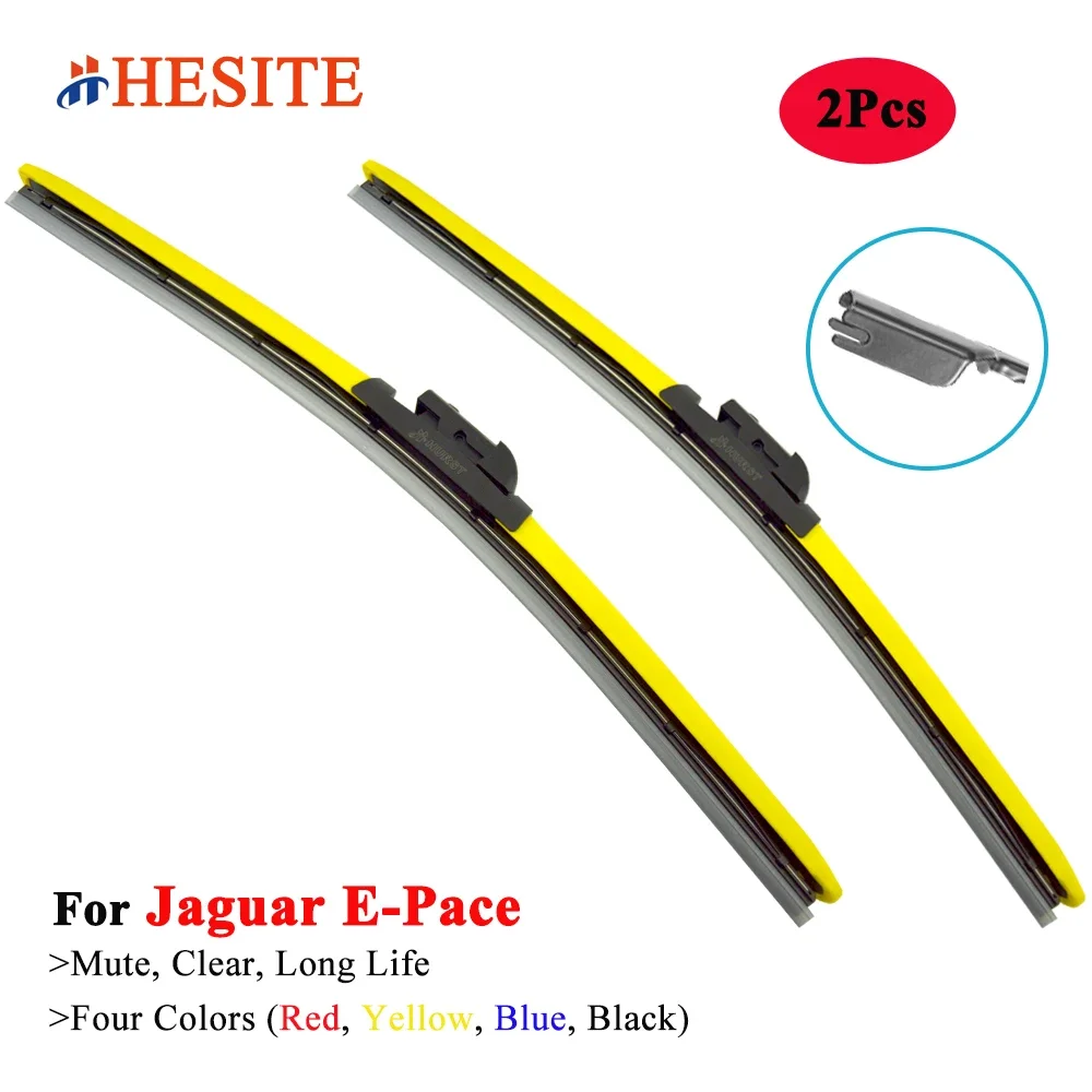 HESITE Colorful Windshield Wiper Blades For Jaguar E Pace X540 SUV 2017 2018 2019 2020 2021 2022 2023 Car Exterior Replacement