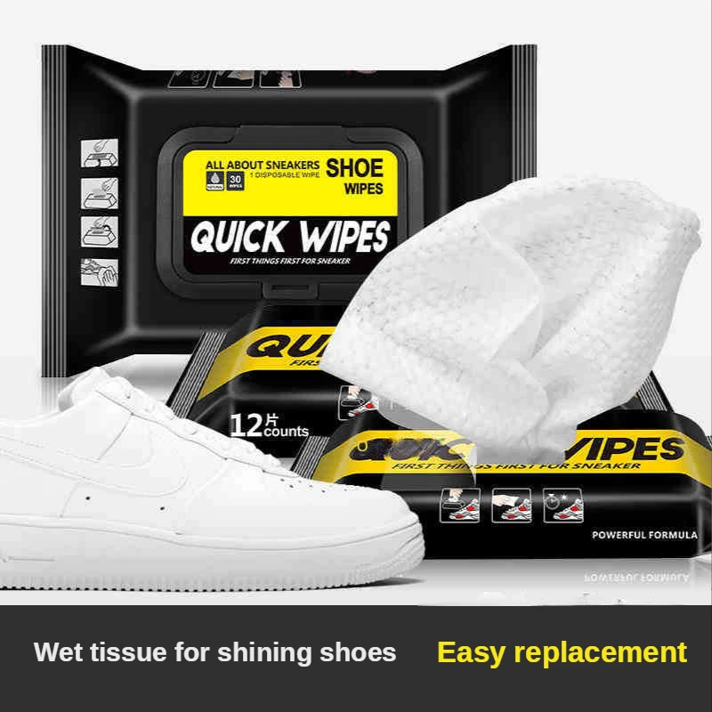 Sports Shoes Cleaning Tissue White Shoe Wipes Disposable Portable Shoe Cleaning Wet Wipes Fast Scrubbing 10 Packs 2/4/6/8