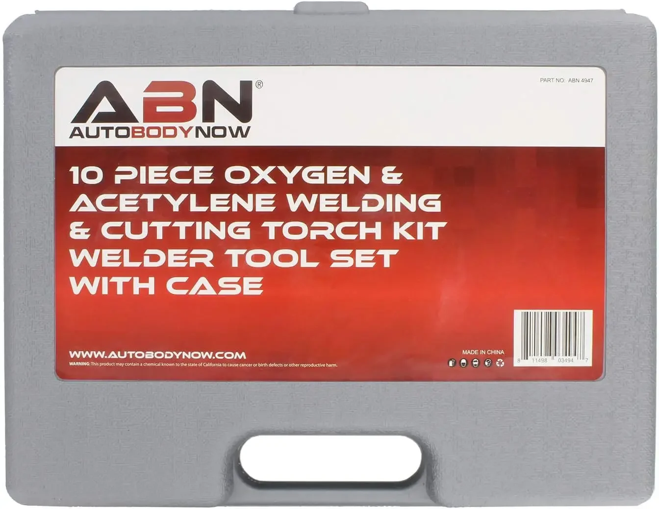 ABN 10-Piece Oxygen Acetylene Torch Kit - Portable Welding & Metal Cutting Set