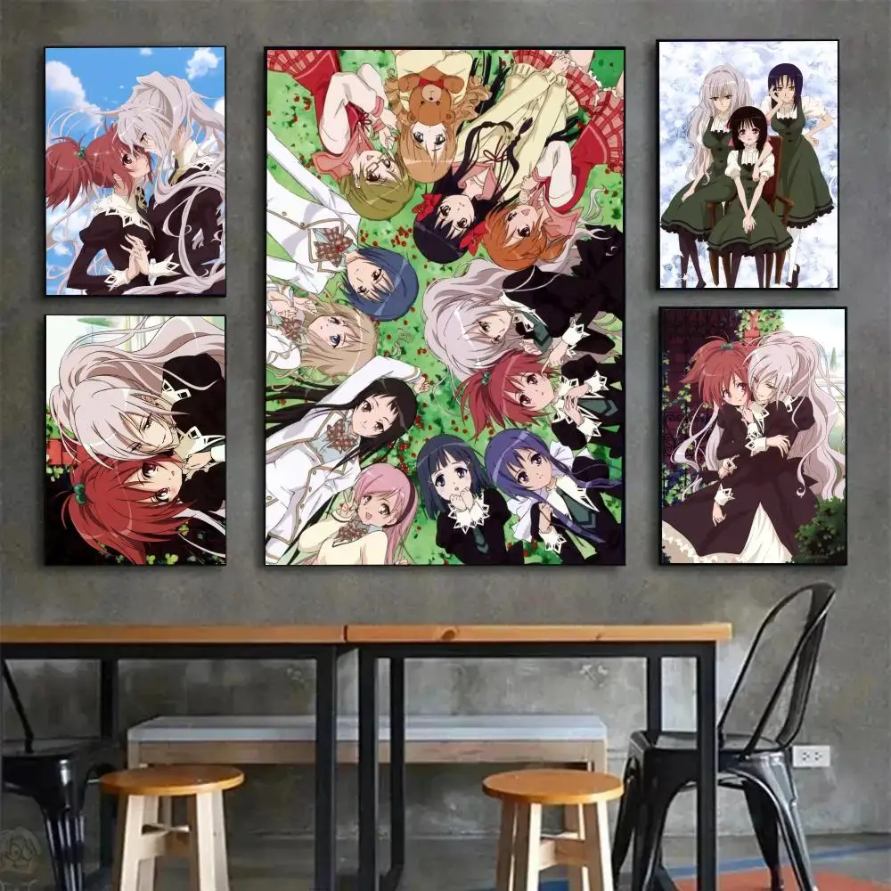 Soft Sweet Anime S-Strawberry Panic! Poster Poster Painting Wall Art Mural for Living Room Home Decor and Gifts