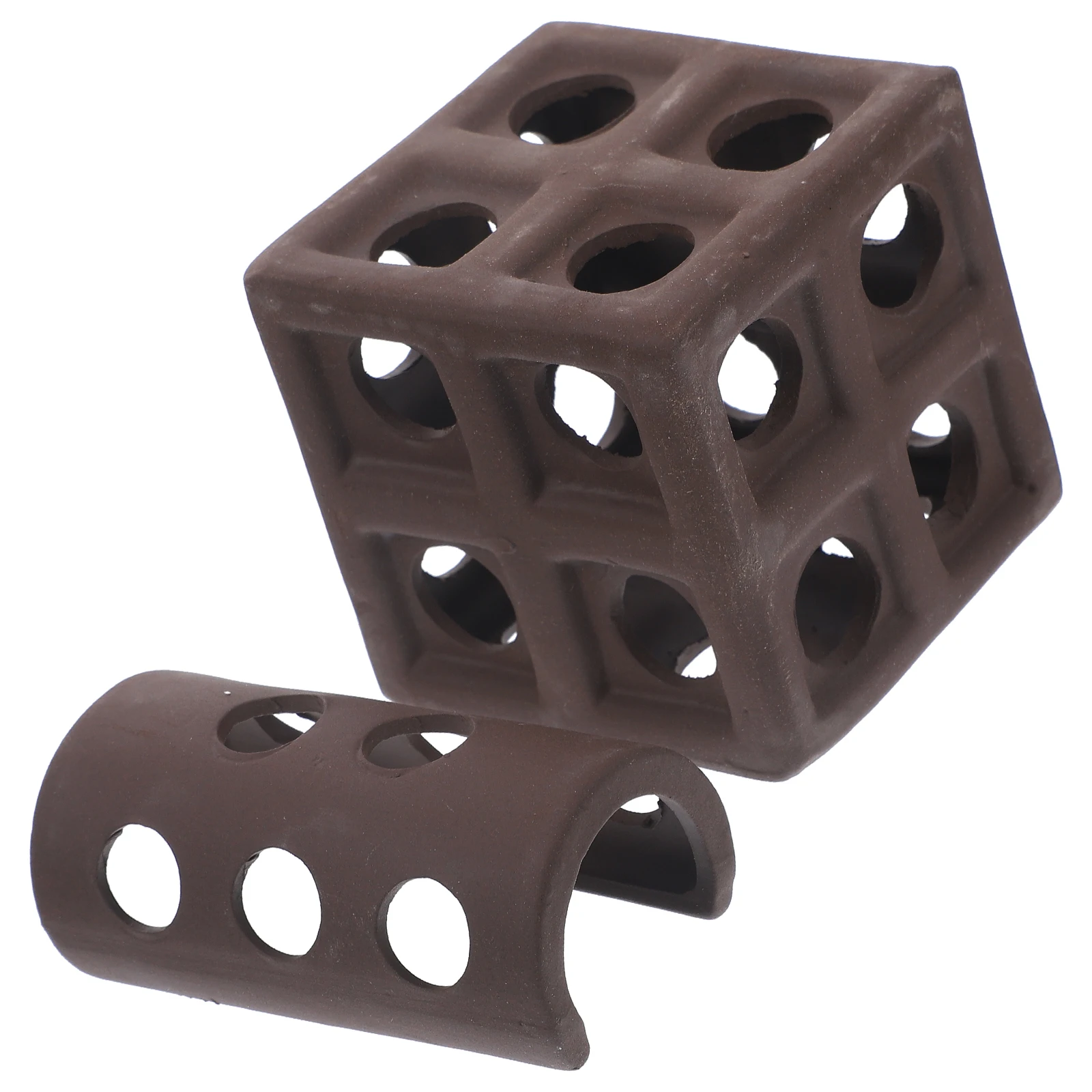 

2Pcs Fish Pond Cave Decor Aquarium Landscaping Adornments Natural Fish Shrimp Hiding Caves for Breeding and Sleeping