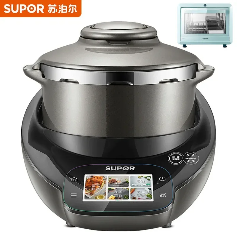 220VCooker Robot Automatic Wok Food Machine Household Cooking Multi-purpose Pot Electric Pressure Multi-function Kitchen