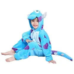 Onesie Costume Unisex Soft Flannel Animal Onesie for Kids Dinosaur Costume for Kids Animal Warm Onesie Pajamas for School Plays